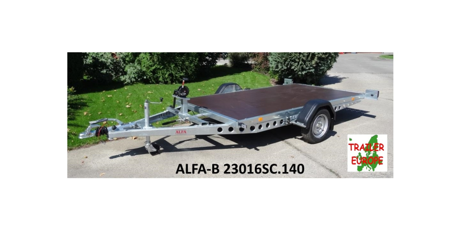 ALFA-B 23016MP.140 SC csörlővel vezérelt,süllyeszthető fékes utánfutó ALFA-B 23016MP.140 SC csörlővel vezérelt,süllyeszthető fékes utánfutó