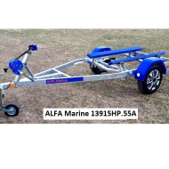 ALFA Marine 13915HP.55A (párnafás) fék nélküli Jet Ski és csónakszállító analóg világítással